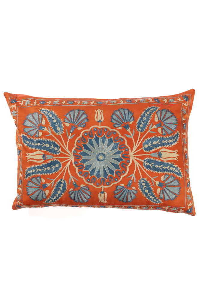 Suzani Embroidered Pillow