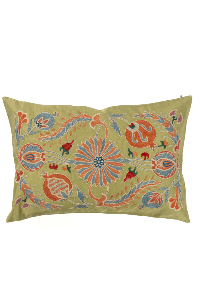 Suzani Embroidered Pillow