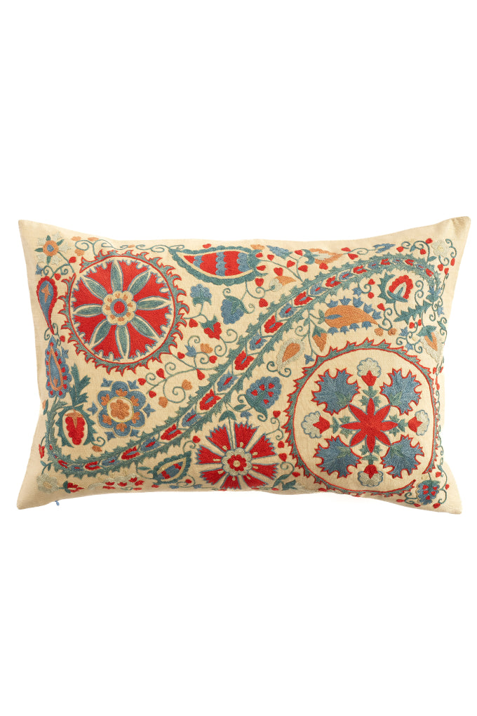 Suzani Embroidered Pillow