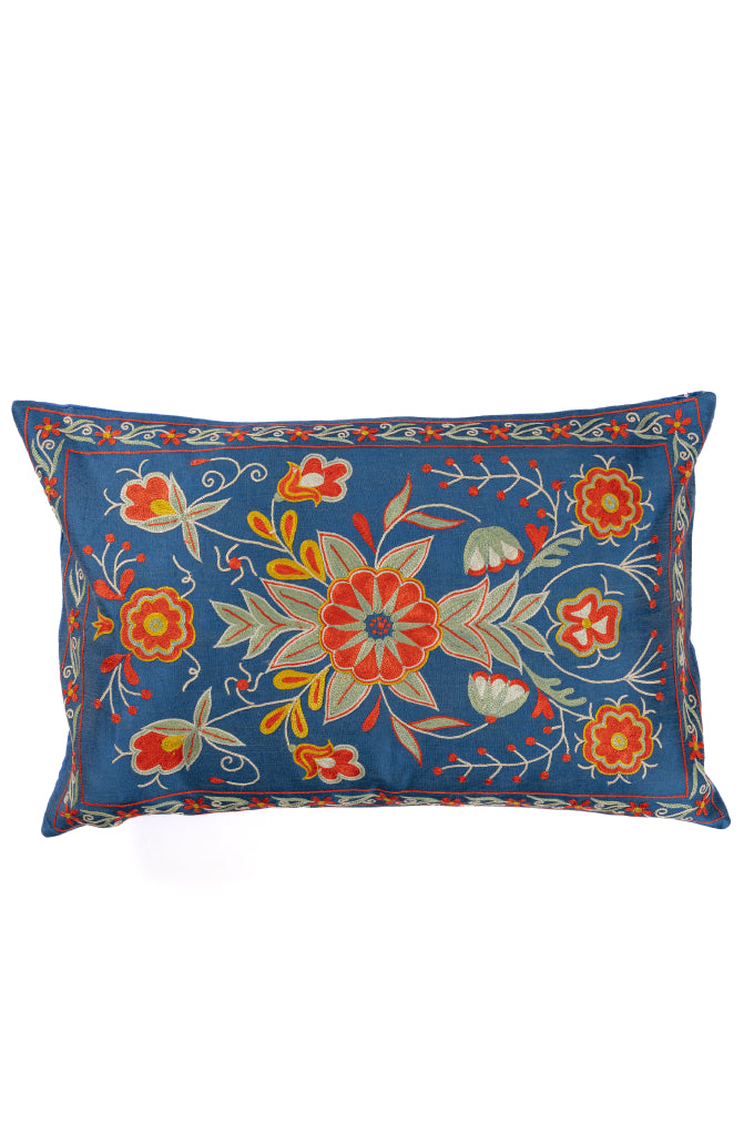 Suzani Embroidered Pillow