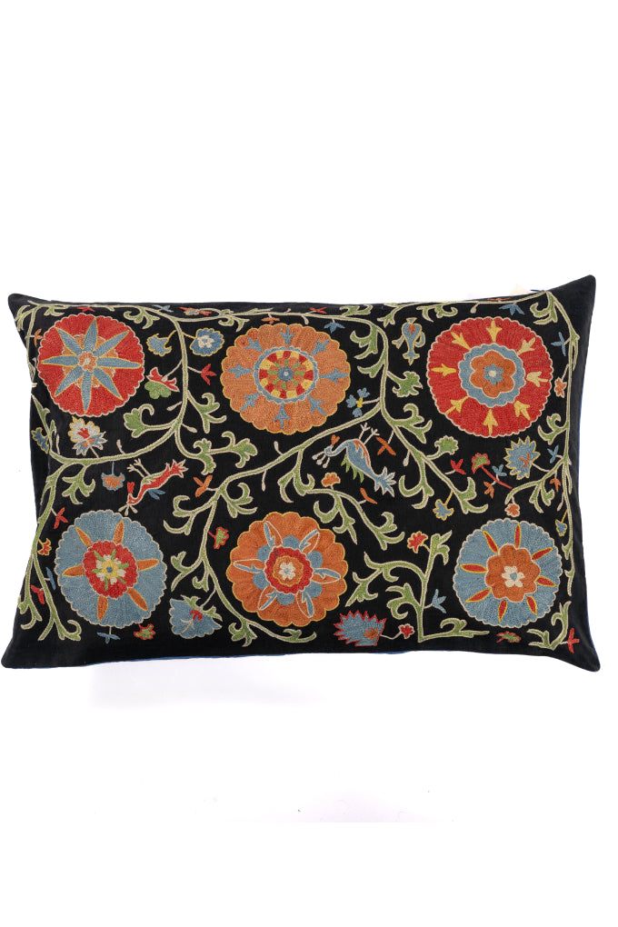 Suzani Embroidered Pillow