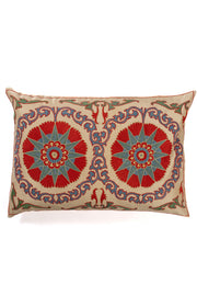 Suzani Embroidered Pillow