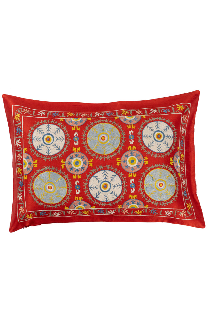 Suzani Embroidered Pillow