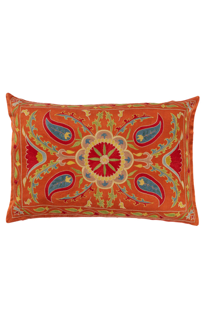 Suzani Embroidered Pillow
