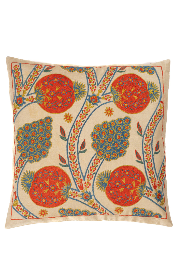 Suzani Embroidered Pillow