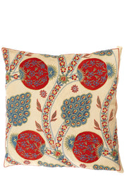 Suzani Embroidered Pillow