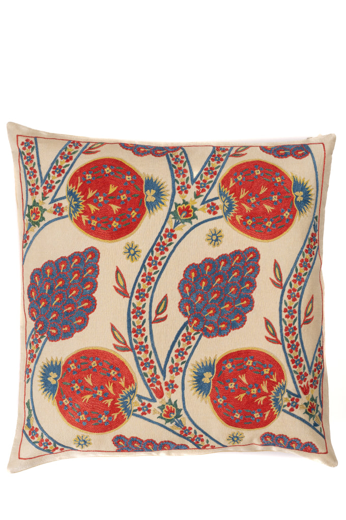 Suzani Embroidered Pillow