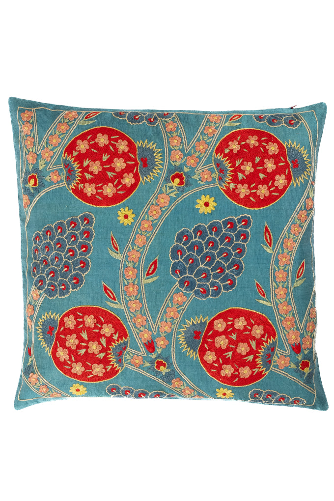 Suzani Embroidered Pillow