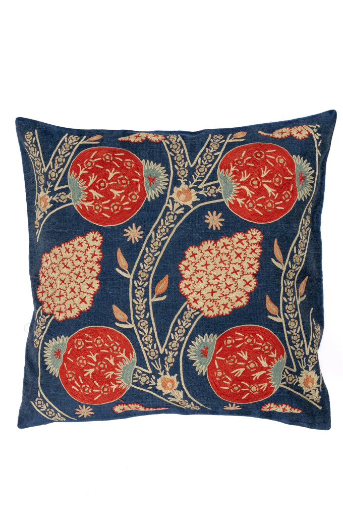 Suzani Embroidered Pillow