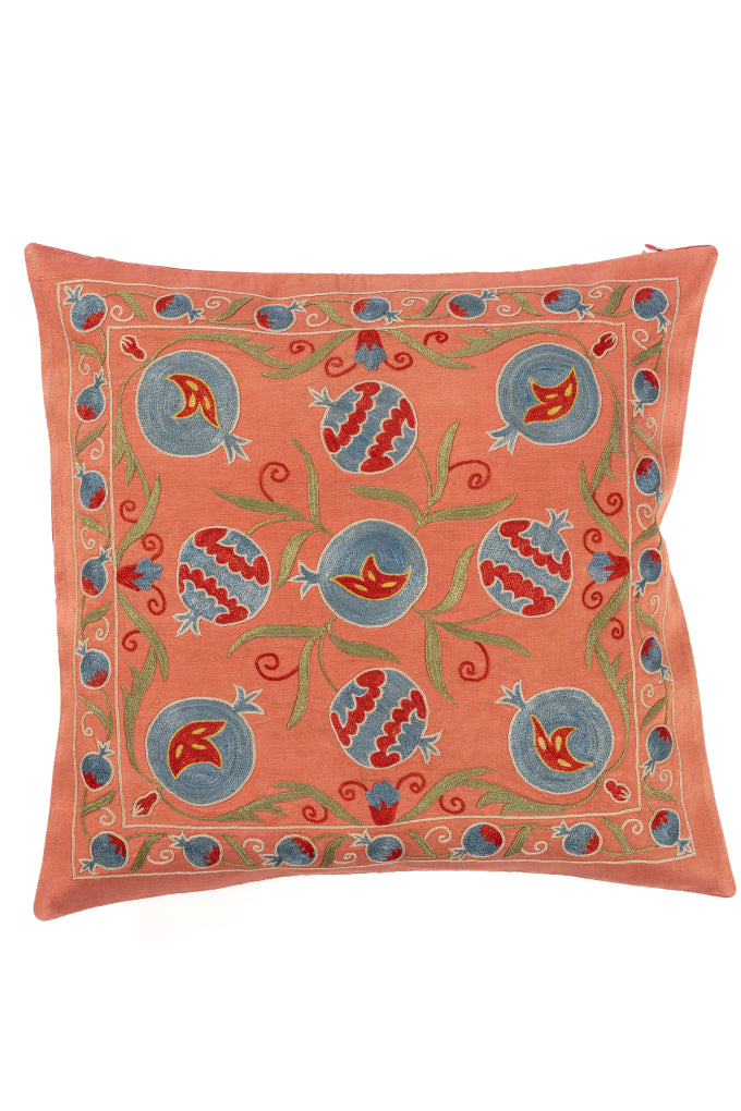 Suzani Embroidered Pillow