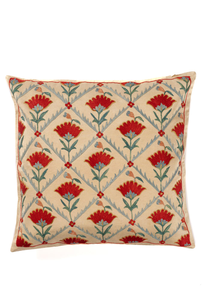 Suzani Embroidered Pillow