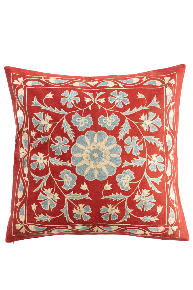 Suzani Embroidered Pillow