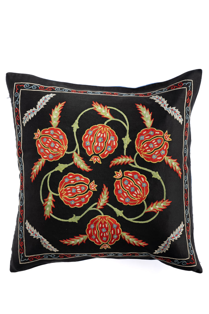 Suzani Embroidered Pillow