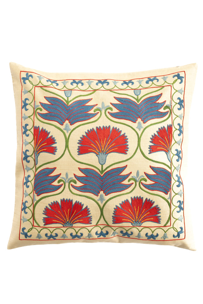Suzani Embroidered Pillow