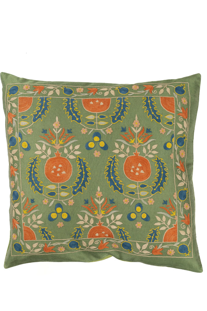 Suzani Embroidered Pillow