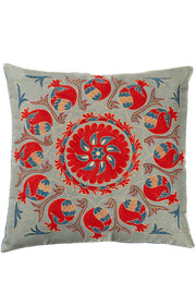 Suzani Embroidered Pillow