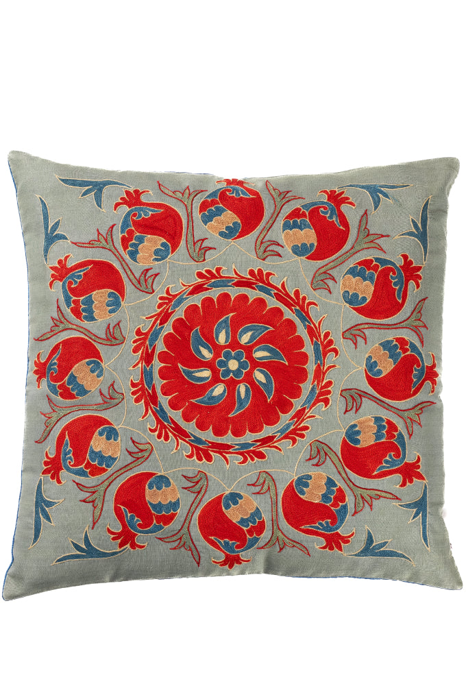 Suzani Embroidered Pillow