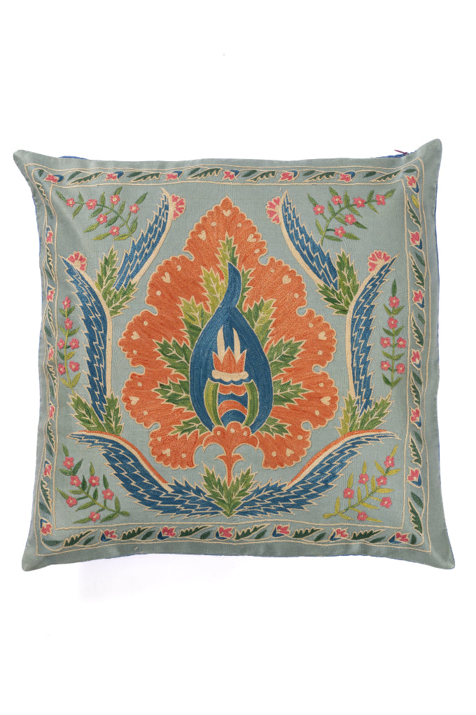 Suzani Embroidered Pillow