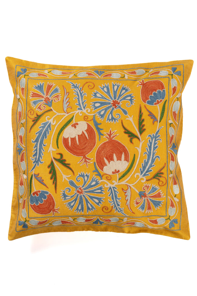 Suzani Embroidered Pillow