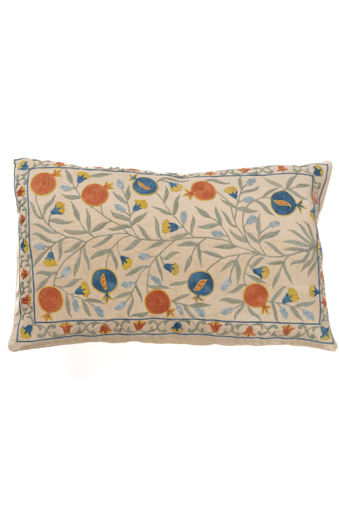 Suzani Embroidered Pillow
