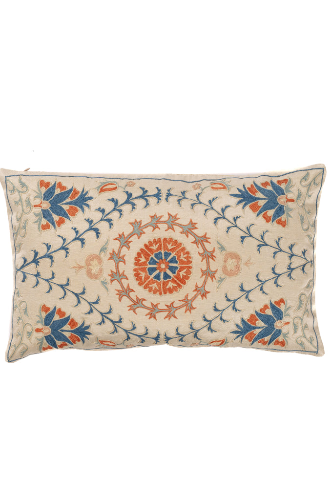 Suzani Embroidered Pillow