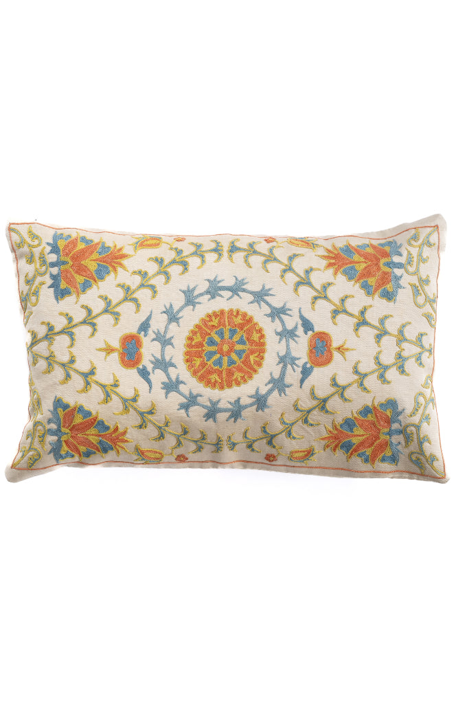 Suzani Embroidered Pillow