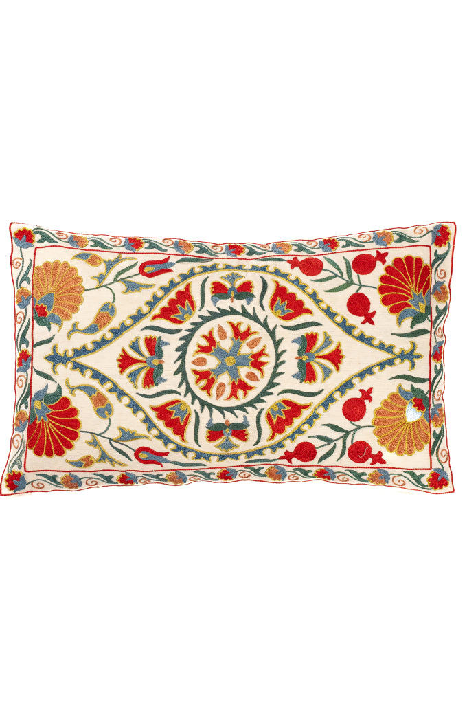 Suzani Embroidered Pillow