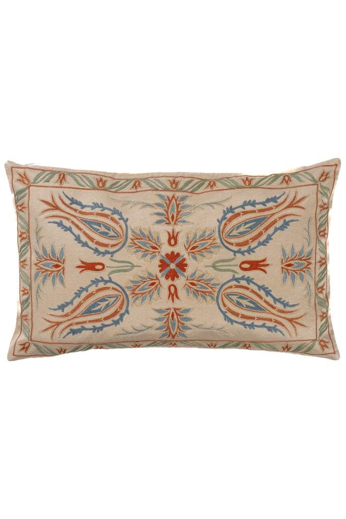 Suzani Embroidered Pillow