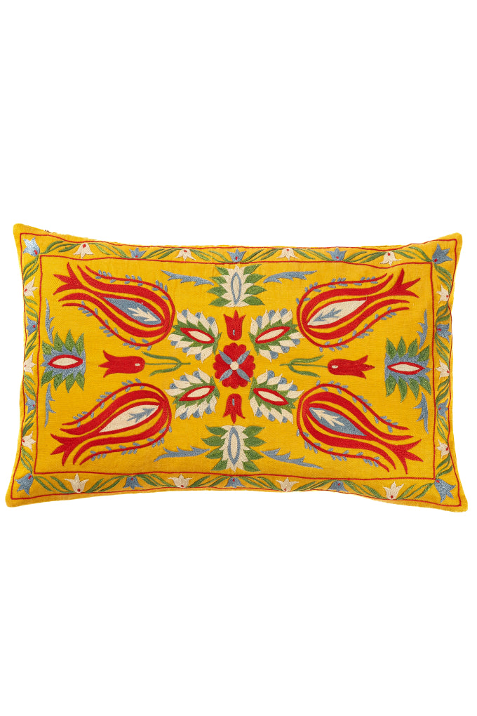 Suzani Embroidered Pillow