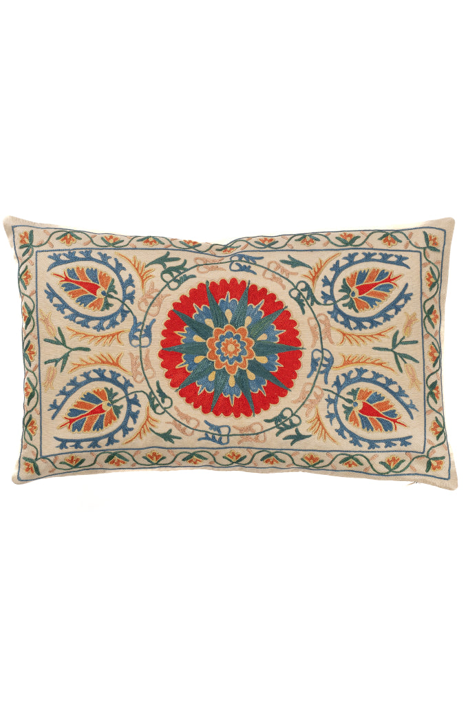 Suzani Embroidered Pillow