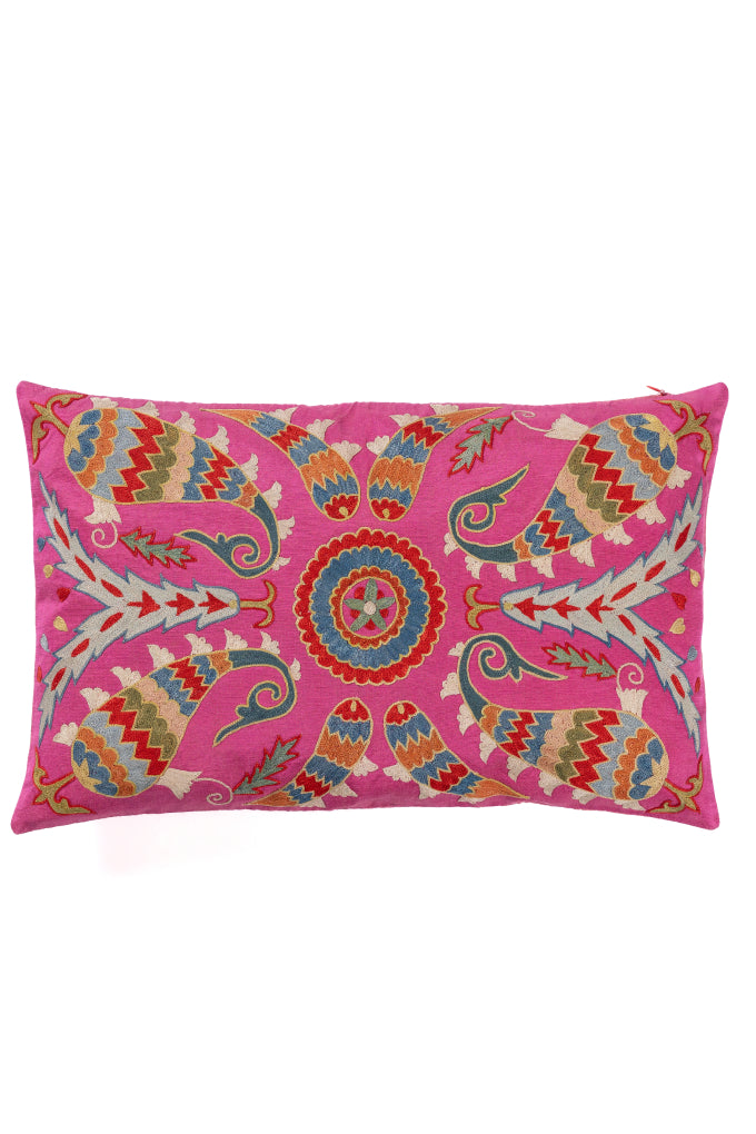 Suzani Embroidered Pillow