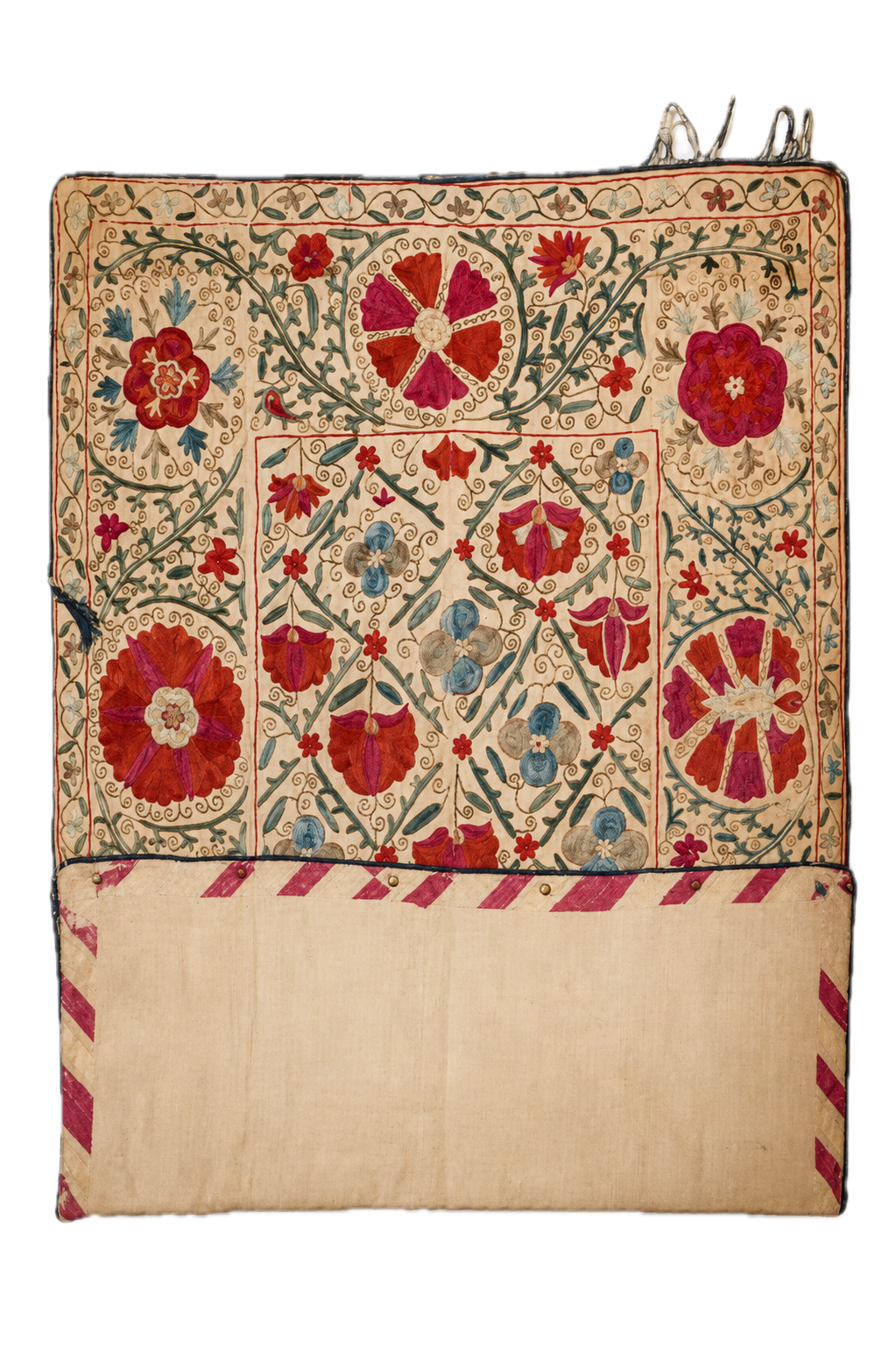 Antique Silk Suzani Embroidery Bukhara  Late 19e century