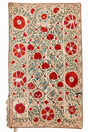 Antique Silk Suzani Embroidery Bukhara  Late 19e century