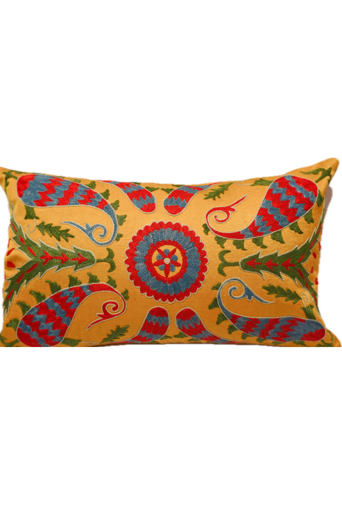 Suzani Embroidered Pillow