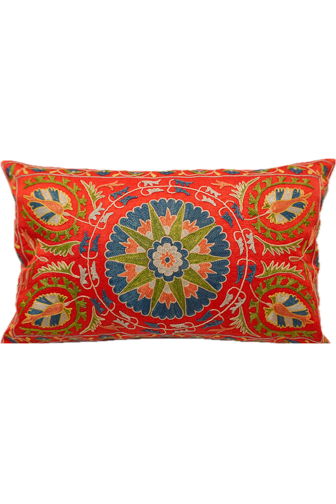 Suzani Embroidered Pillow