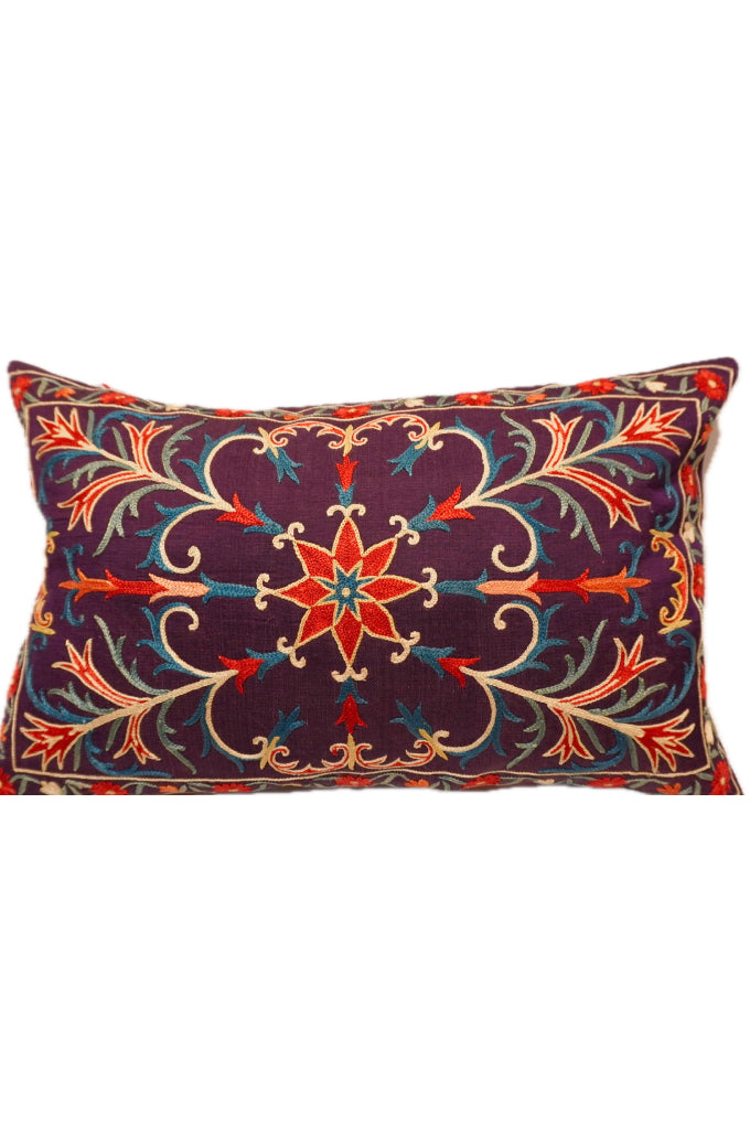 Suzani Embroidered Pillow