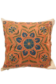 Suzani Embroidered Pillow