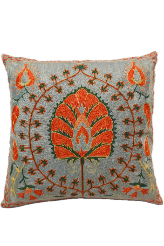 Suzani Embroidered Pillow