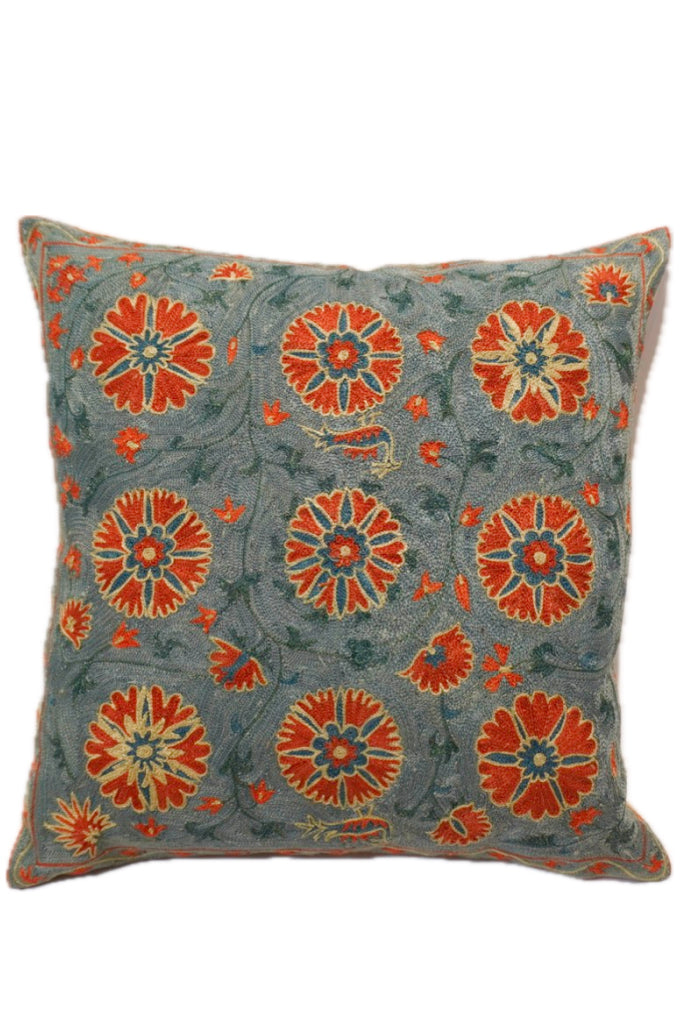 Suzani Embroidered Pillow