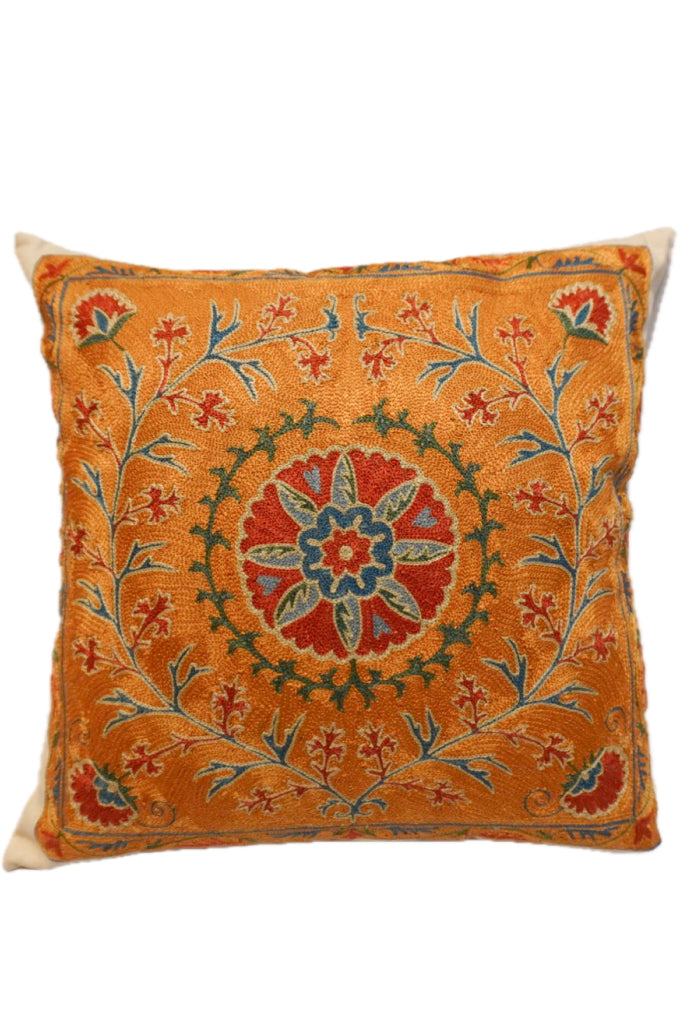 Suzani Embroidered Pillow