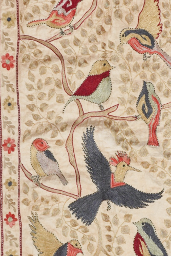 Silk Suzani Embroidery