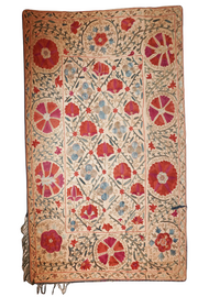 Vintage Silk Suzani Embroidery