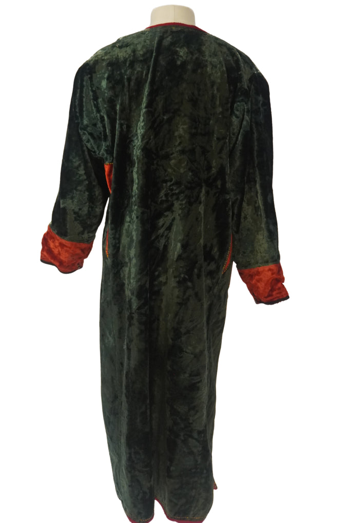Vintage Turkmen Velvet Chapan