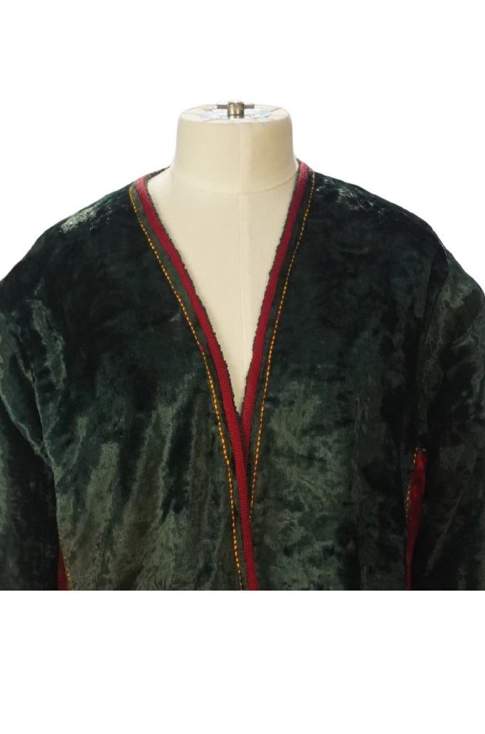 Vintage Turkmen Velvet Chapan