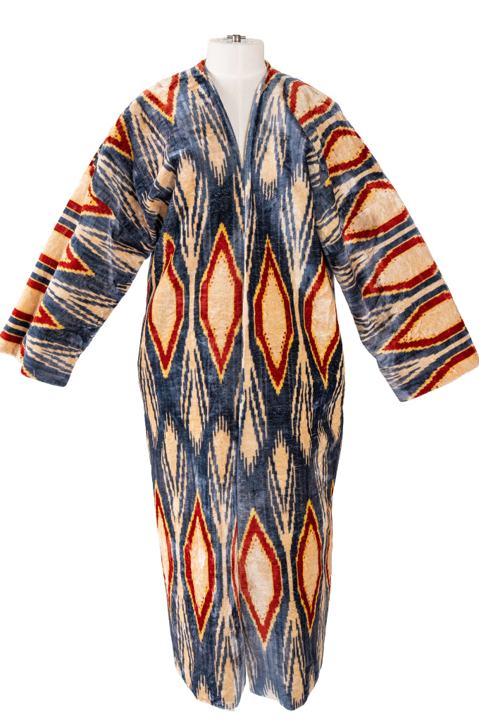 Velvet Ikat Chapan 