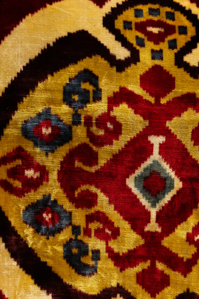 Velvet Ikat Textile