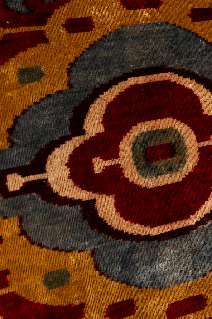 Velvet Ikat Textile