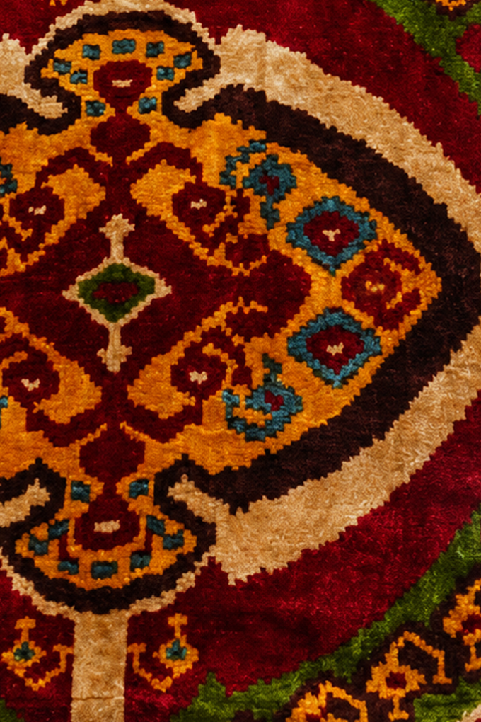 Velvet Ikat Textile