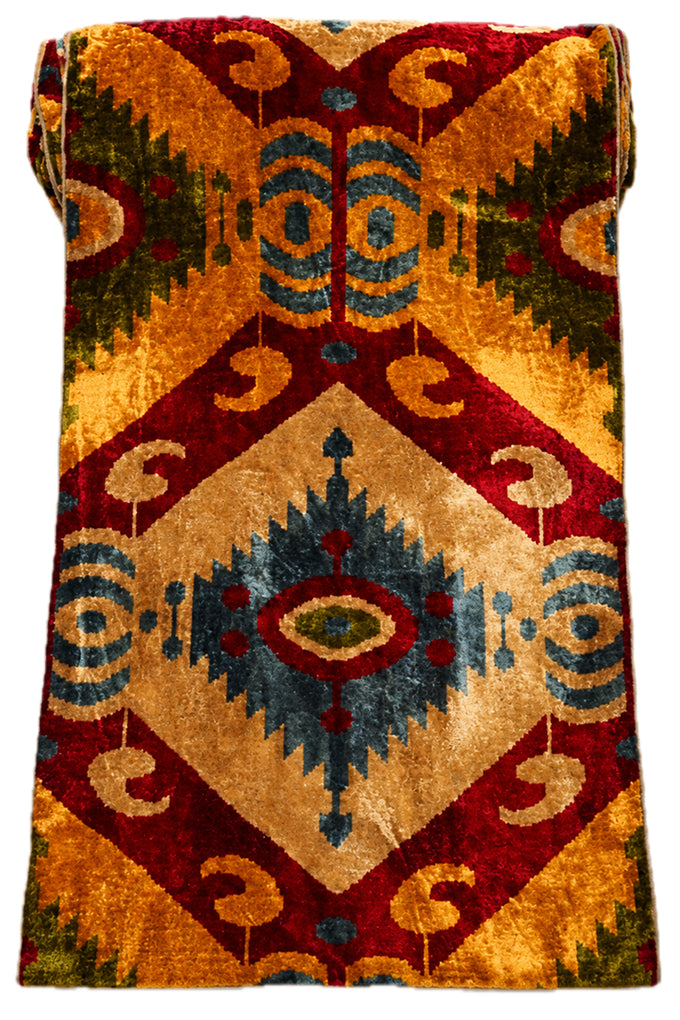 Velvet Ikat Textile