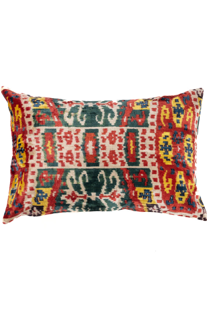 Ikat Velvet Pillow